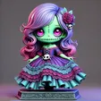 greenzombiegirl.webp Zombie Chibi Girl