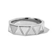 1.jpg Triangular Faceted Oxidised Silver Ring Band