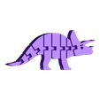 Flexi_Triceratops.stl Бесплатный STL файл Flexi Triceratops・Шаблон для 3D-печати для загрузки