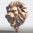 Lion-Head0001.jpg Löwenkopf 3D-Druckbares Modell