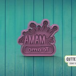 mama-te-amo.jpg STL file Mama I love you・3D print design to download