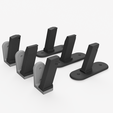 pistol-stands-3.png Airsoft pistol display stand set - HiCapa, Glock, MK23, AAP-01 - R3D