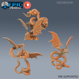 Flying-Snake.png Flying Snake Set ‧ DnD Miniature ‧ Tabletop Miniatures ‧ Gaming Monster ‧ 3D Model ‧ RPG ‧ DnDminis ‧ STL FILE