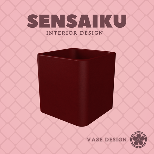 76. Rounded Cube 76 Custom Vase Design: Personalized Forms for Miniature and Modern Spaces - Ikebana Home Decoration for Modern Diorama