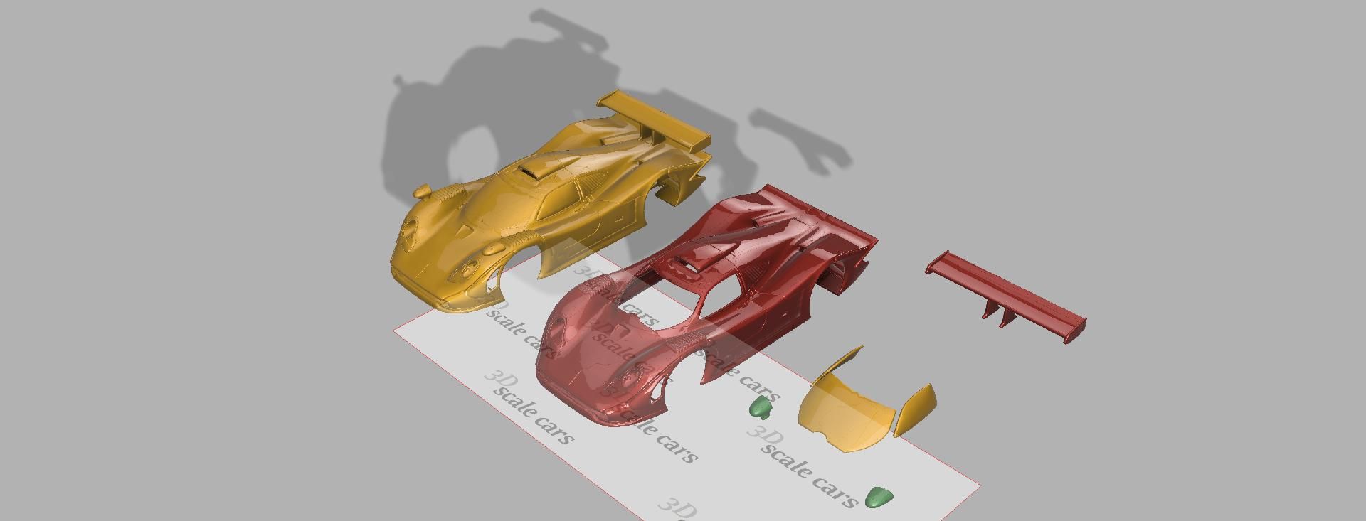 1.jpg Download STL file 1/12 scale porsche GT1 1998 • 3D print template, 3dscalecars