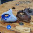 20220922_073720.jpg Fichier STL Masque de dinosaure Raptor à porter avec mâchoire mobile・Idée pour impression 3D à télécharger