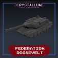 ee ROOSEVELT Federation of Columbia Grant Battle Tank