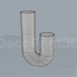 3.jpg Nordic Minimalist Vase J Shape Deco Decoration + Spiral (Thin)
