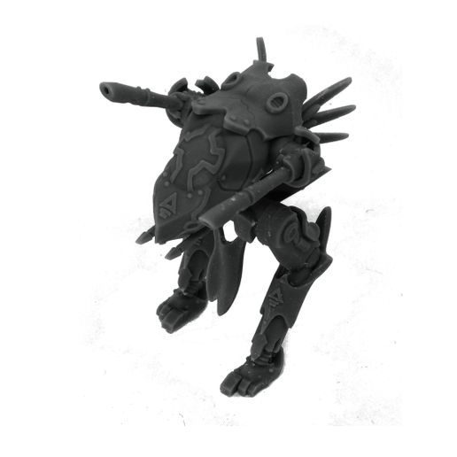 Space-Elf-Walker-1-unpainted-Mystic-Pigeon-Gaming-9.jpg Walker Mech Gun Platform (60mm base, space elf proxy)