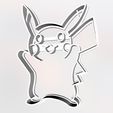 pika-1.jpg Pikachu Cookie Cutter 3D model