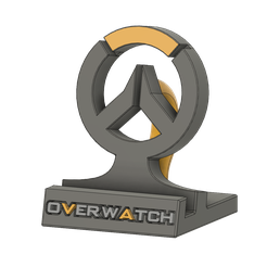Overwatch-Standphone-v1.png Download STL file Overwatch Standphone o Tablet • 3D print template, Upcrid