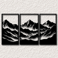 project_20240115_1138511-01.png 3 piece panel set mountain scene wall art scenery wall decor mountains decoration