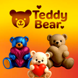 pack.png Valentine´s day Teddy Bear Heart Ornament Love