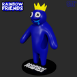 22222.png BLUE FROM ROBLOX RAINBOW FRIENDS | 3D FAN ART