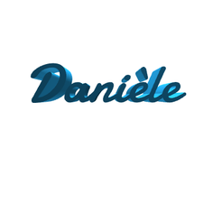 Danièle.png Файл STL Даниель・Шаблон для 3D-печати для загрузки