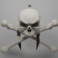 Skull-Crossed-Bones.png Skull with Crossed Bones, Pendant, Medieval
