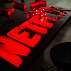 20210715_215221.jpg STL file Led Lamp NETFLIX 60 cm・3D print object to download