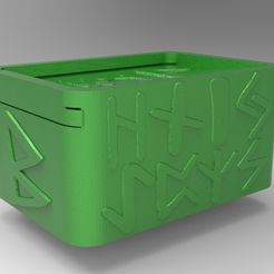 4.jpg Файл STL руны в коробке・Модель для печати в 3D скачать