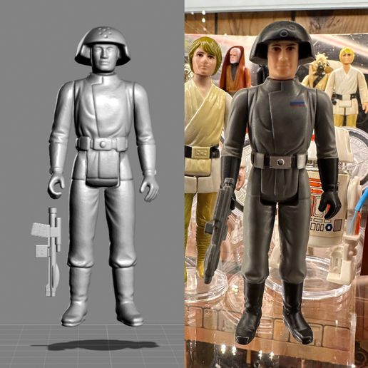 ⭐ VINTAGE STAR WARS KENNER DEATH SQUAD COMMANDER ACTION