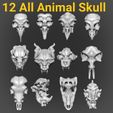 IMG_20220904_021325.jpg 44 Animal Skull STL File(zip)