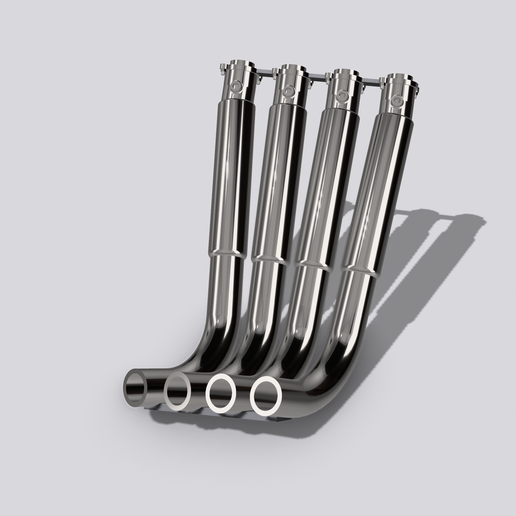 FUNNY CAR Hemi Zoomie Headers Blown Supercharged Headers 3D model