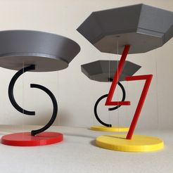 GMG_00.jpg Free STL file Floating Bowls - Tensegrity・3D printable object to download