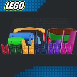 Lego-Beams-Panels-1.jpg Файл STL Лего - балочные панели・Модель для загрузки и печати в формате 3D