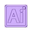 Ai_3.5cm.stl keychain Ai (Illustrator)