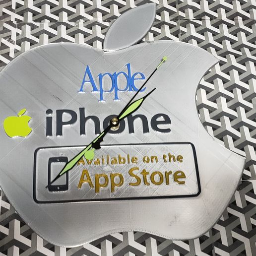 Appel clock decoration 3D model