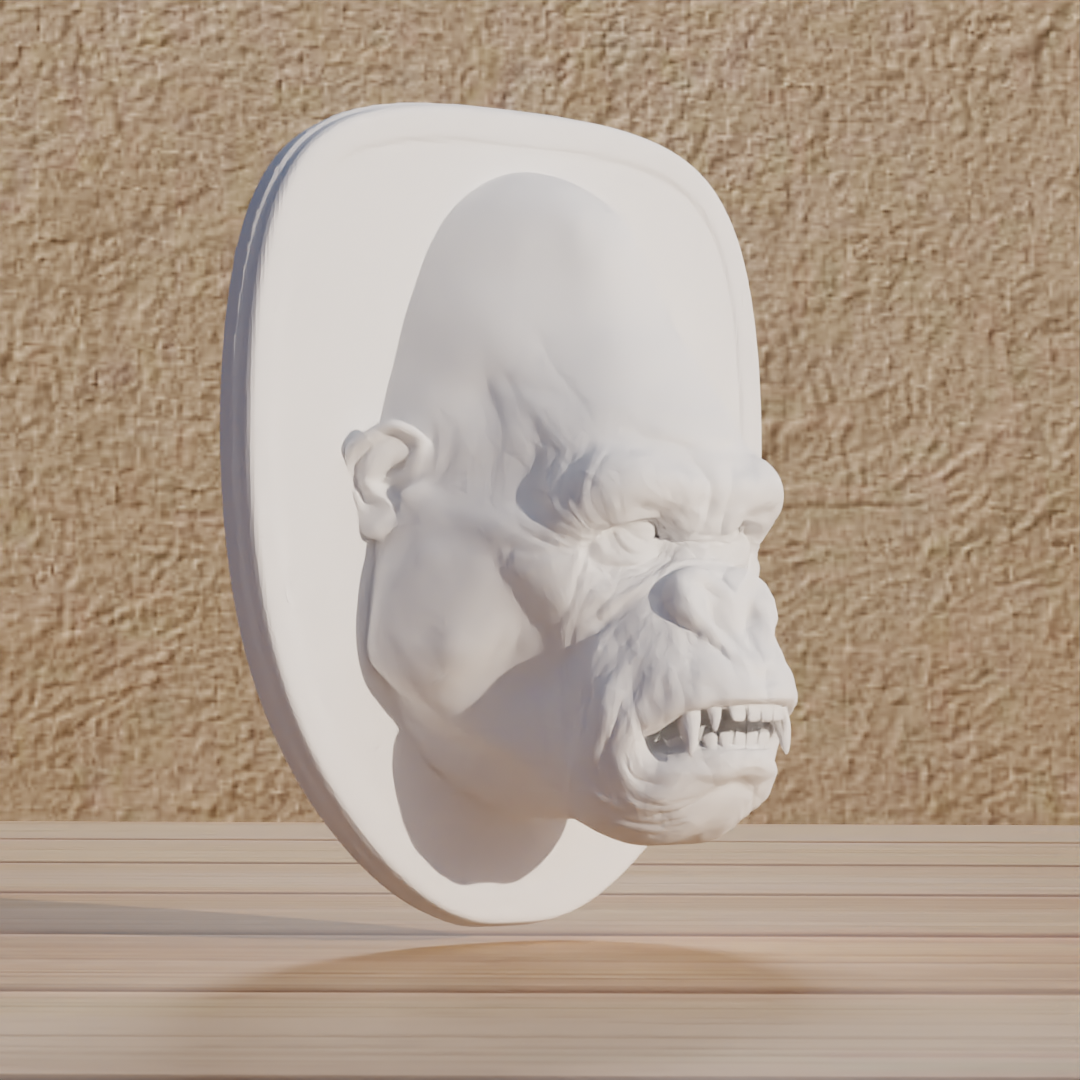 0005.png Télécharger fichier Fichier : Animaux Trophée Gorille au format numérique • Objet pour impression 3D, Mak3_Me_Studio