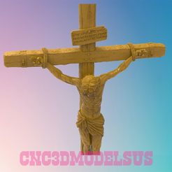 1-1.jpg Crucifixion of Jesus Christ,3D MODEL STL FILE FOR CNC ROUTER LASER & 3D PRINTER