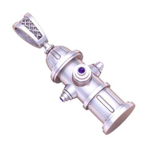 render-4.png Ruby Fire Hydrant Pendant – 3D Printable Jewelry Model