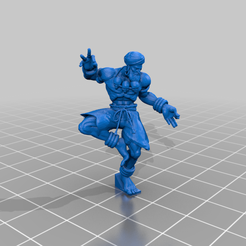 Dhalsim_with_mini_stand.png Download free STL file Dhalsim (SFV) • 3D printing design, Irnkman