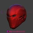 Redhood_3dprint_model_5.jpg Red Hood Helmet - Red Hood Injustice Cosplay Mask STL File