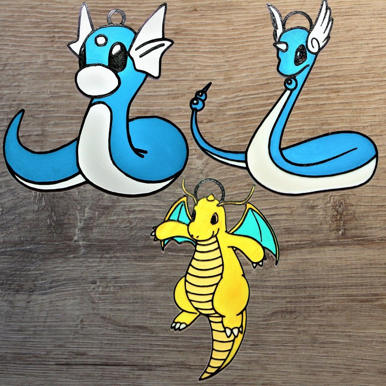 Draco family.jpg Fichier 3D Lot de 50 Ornements Pokémon・Modèle pour impression 3D à télécharger, DG22