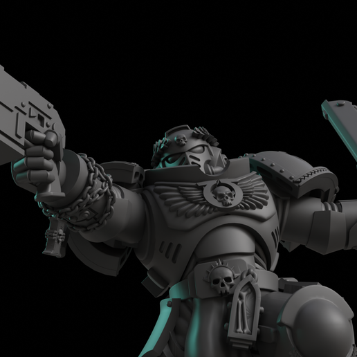 Fearless Lieutenant – Chapter Hero (40K Inspired)