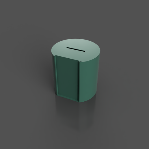 Money box / piggy bank with label