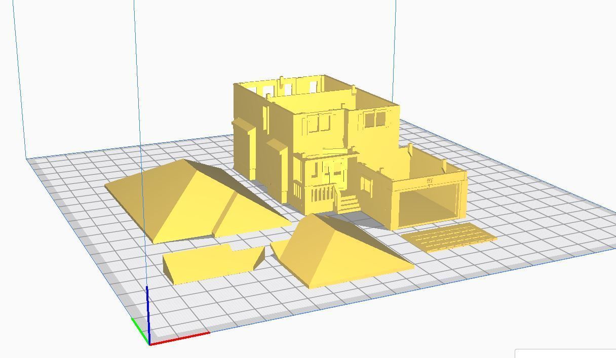 51 Frigate STL Pieces.JPG 3D file PREMIUM N Scale Suburban Home #4・3D printer model to download, MFouillard
