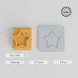product_1689-01_main.jpg Five Point Star Stamp Tile Set, Geometric Star Designs, 5 Sizes for Clay, Cookie & Fondant Use