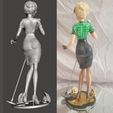 Image4.jpg STL file Bombshell Pinups – 04 Black Canary- by SPARX・3D printing idea to download
