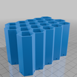 PenHolderHexagon5x4Flat.png Pen/Tool Holder Hexagons - Customizable