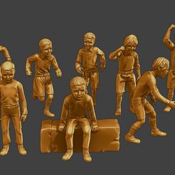 ww2-Casual-Boy-CB1-Pack-1-0000.jpg 3D file ww2 Casual Boy CB1 Pack 1・Design to download and 3D print