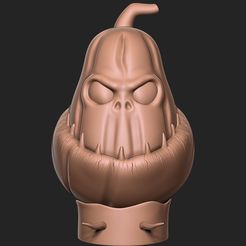 1.jpg Fichier STL gratuit citrouille avec base・Modèle à télécharger et à imprimer en 3D