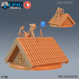 1786-Cat-Thief-Roof-Medium.png Cat Thief Set ‧ DnD Miniature ‧ Tabletop Miniatures ‧ Gaming Monster ‧ 3D Model ‧ RPG ‧ DnDminis ‧ STL FILE