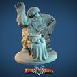 Dwarven_Chef_Variant.jpg Archivo STL Chef enano vegano en miniatura - Con soporte previo・Modelo para descargar y imprimir en 3D