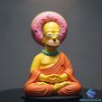 00.jpg Homer Simpson Buddha STL 3D Print Model