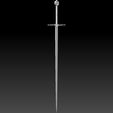 Preview07.jpg Geralt Steel Sword -The Witcher 3 Version 3D print model