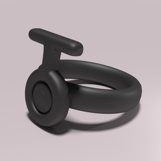 Unown ring "T" 3D model