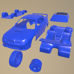 A006.png STL file Subaru Impreza WRX STI 2006 PRINTABLE CAR IN SEPARATE PARTS・3D printer design to download, printinghub