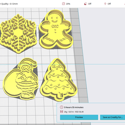 Screenshot_2.png STL file New Year cookie cutters and molds SET・3D printing idea to download